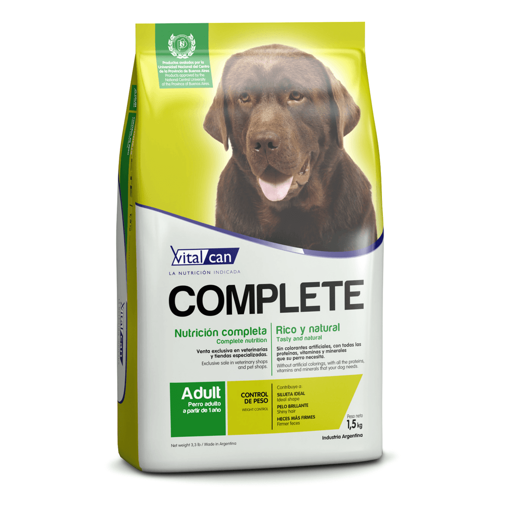 Alimento Vitalcan Complete Control De Peso Para Perro Puppis Puppis