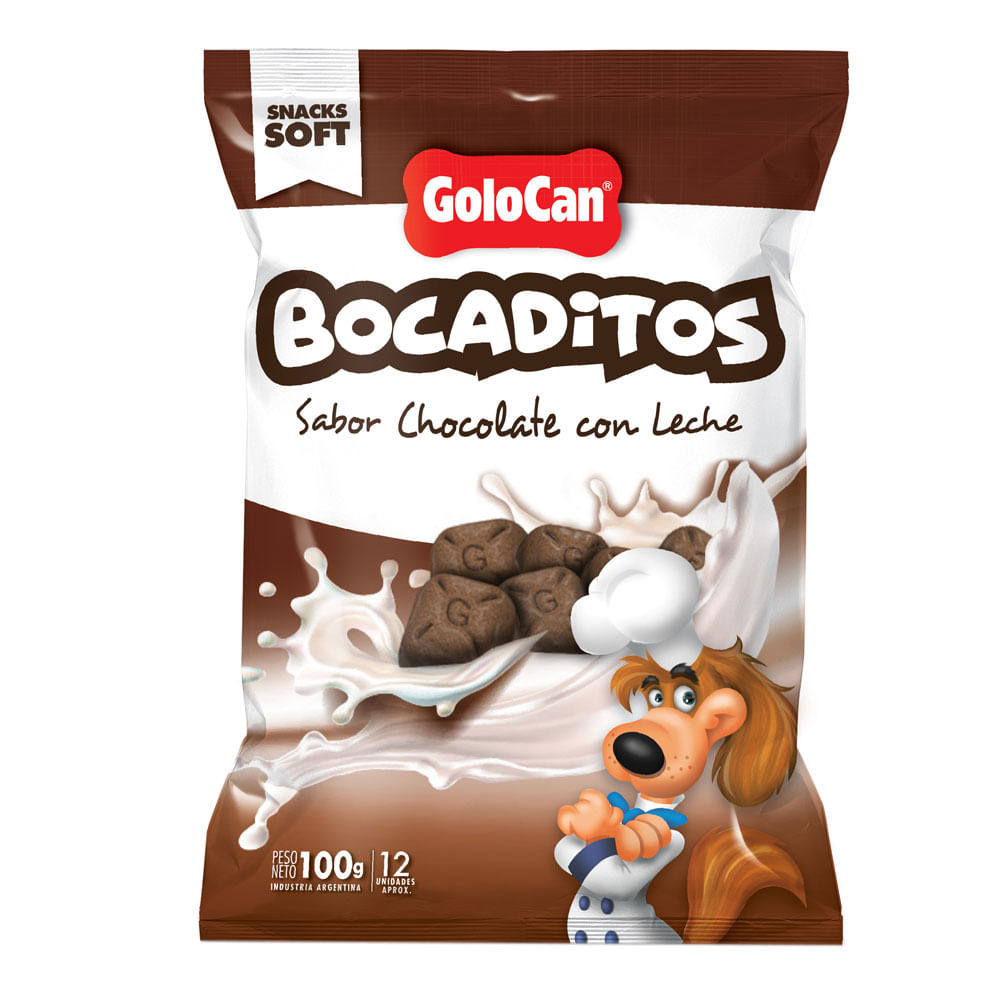 Bocaditos Golocan de Chocolate con Leche Perro