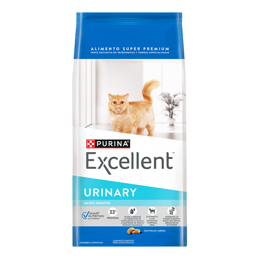 Alimento Excellent Gato Urinary Arroz y Pollo - 1 Kg
