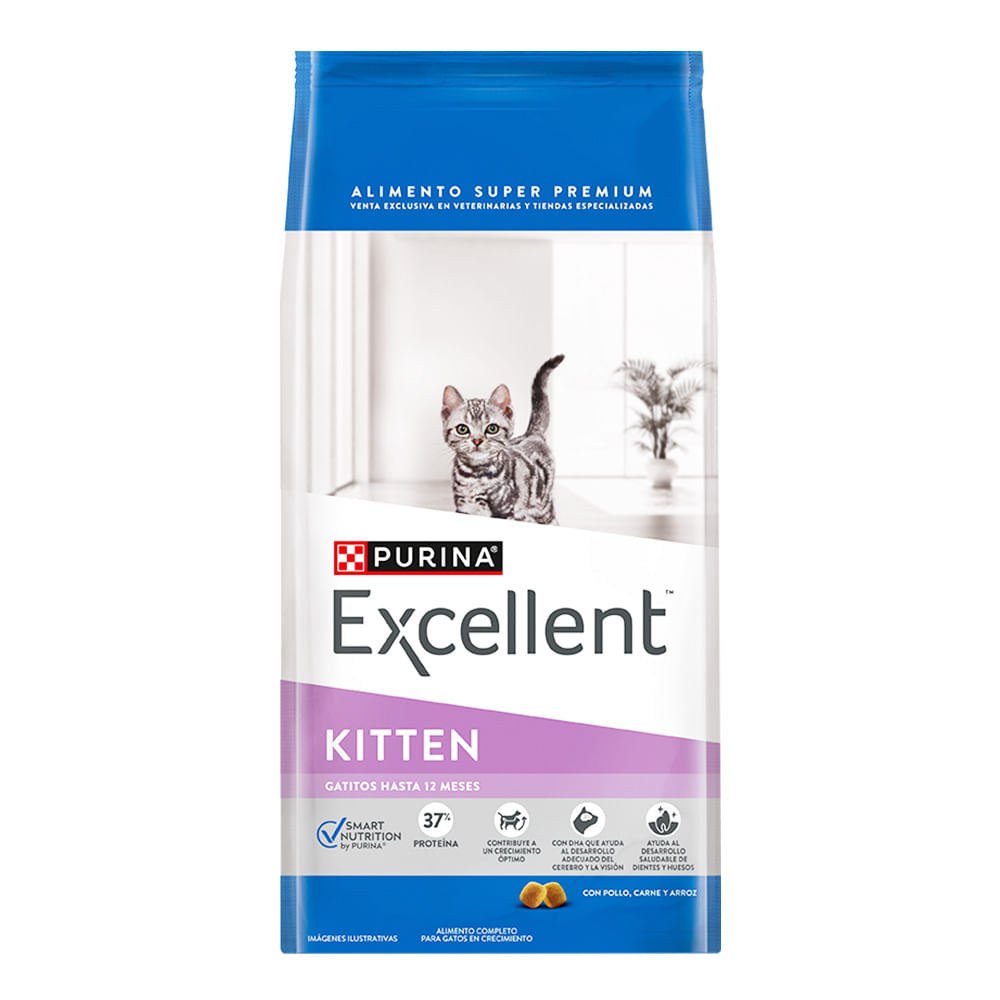Alimento Excellent Kitten Pollo y Arroz - 1 Kg